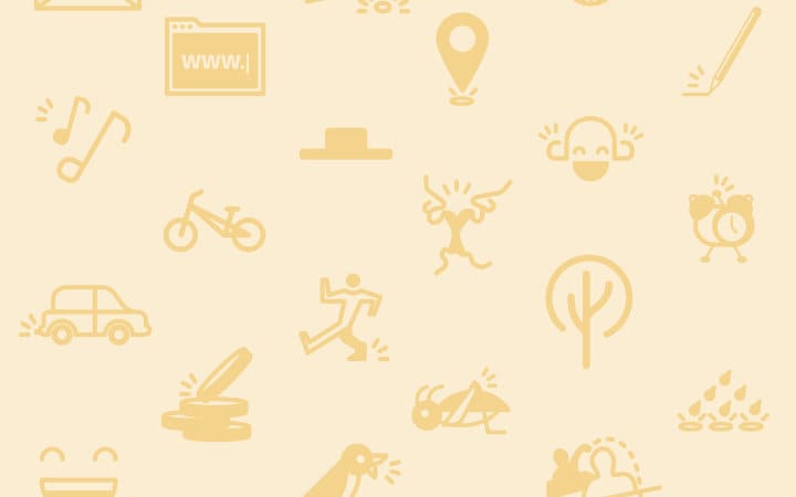 Fondo con la iconografía musical de Cuarto de Tono.